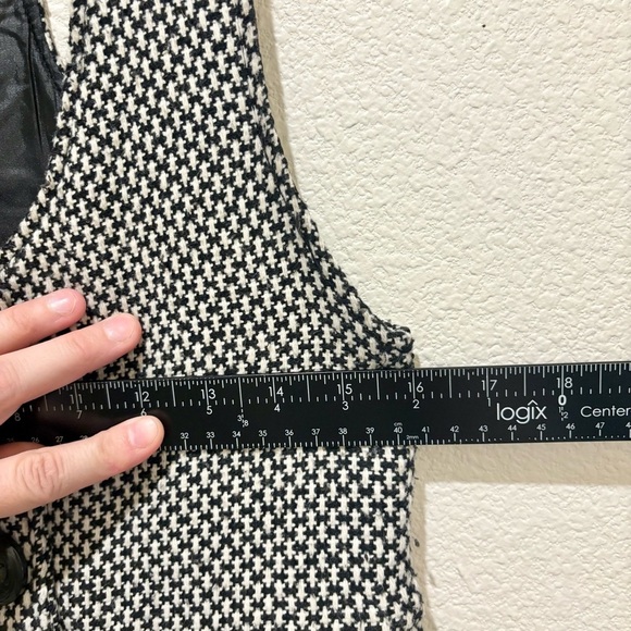 Yumi Kim Tweed Mini Dress M Vintage 90s Y2K Academia Goth Retro Grunge Pockets - Picture 6 of 9